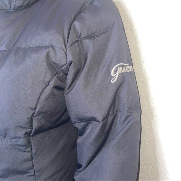 Guess women’s puffer coat jacket in black zip up SZ Sm black down full zip - Picture 9 of 12
